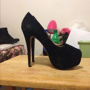 Black high heels
